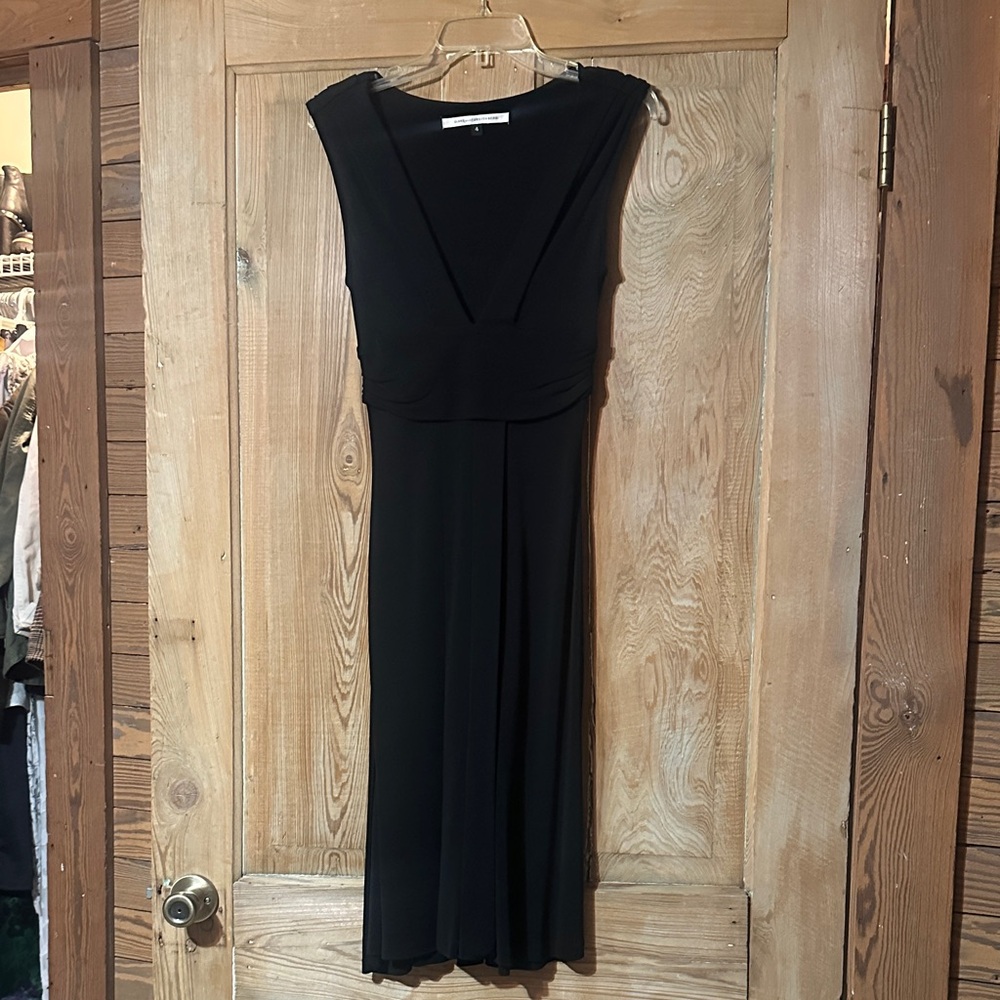 Diane Von Furstenberg Classic Black Midi Dress